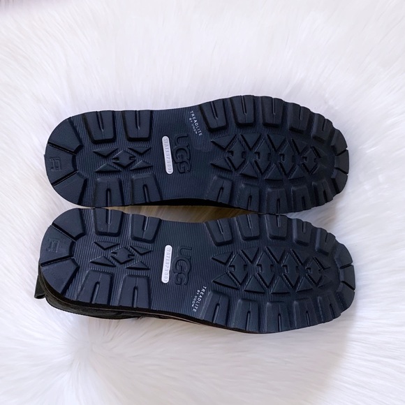 UGG Men’s Ritter Black Leather Waterproof Boots - Picture 8 of 8